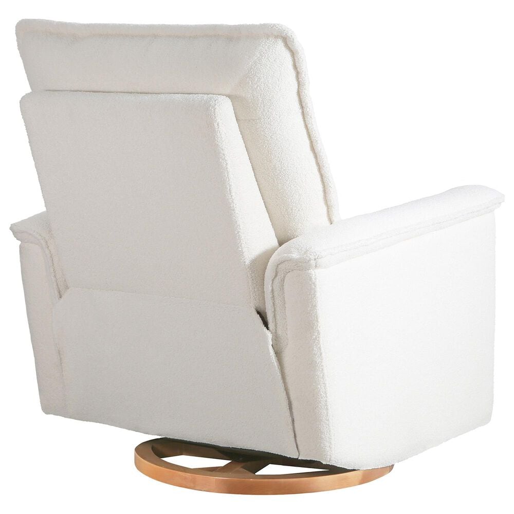 Baby Appleseed Anza Power Swivel Recliner in Snow, , large