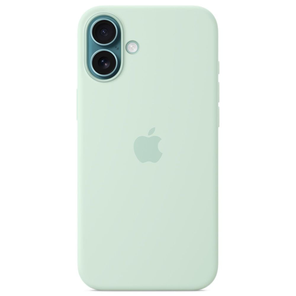 Apple Silicone Case with MagSafe for iPhone 16 Plus in Aquamarine, , large
