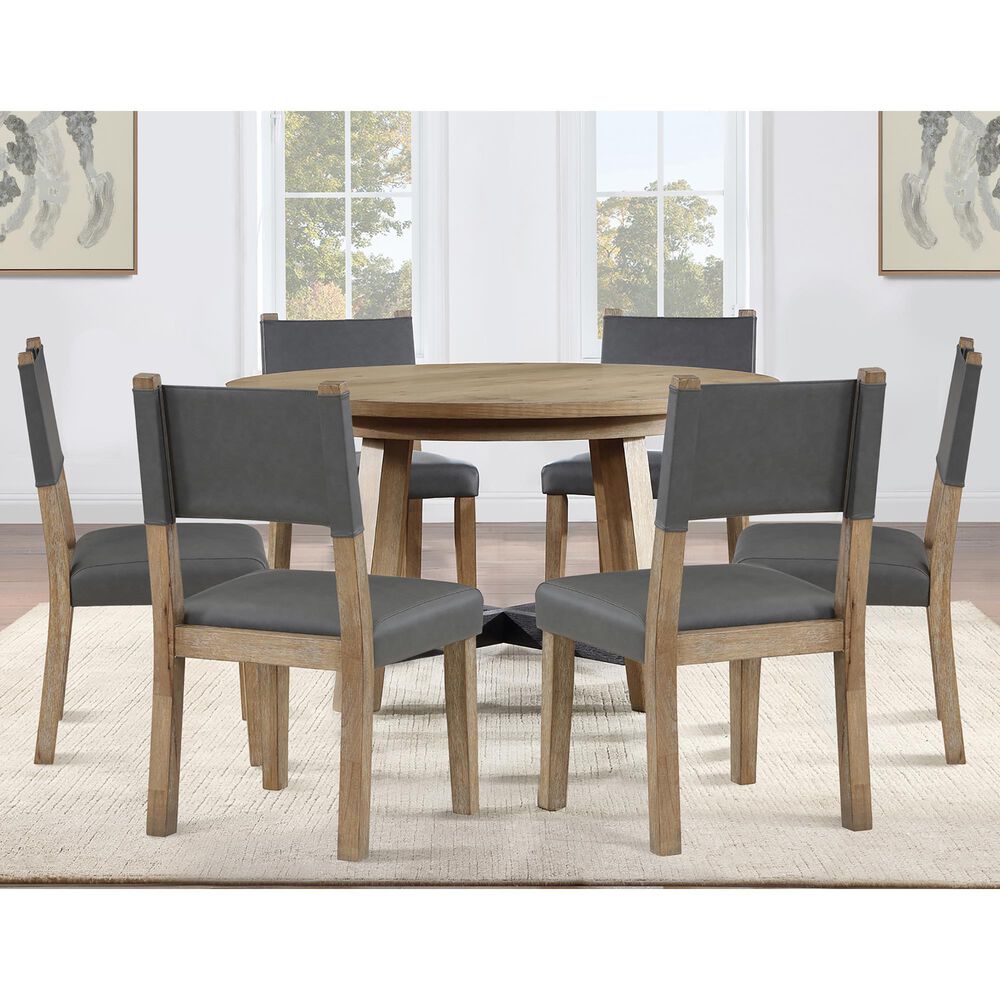 Steve Silver Aubrey Side Chair in Natural Brown, , large