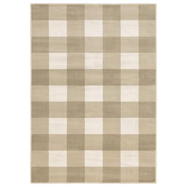 Oriental Weavers Georgia Geometric 678A0 7"10" x 10" Beige Area Rug, , large