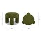 Jennifer Taylor Home Hugo Upholstered Ottoman in Moss Green, , large