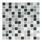 Dal-Tile Coastal Keystones Tropical Thunder 12" x 24" Glass and Stone Mosaic Sheet, , large