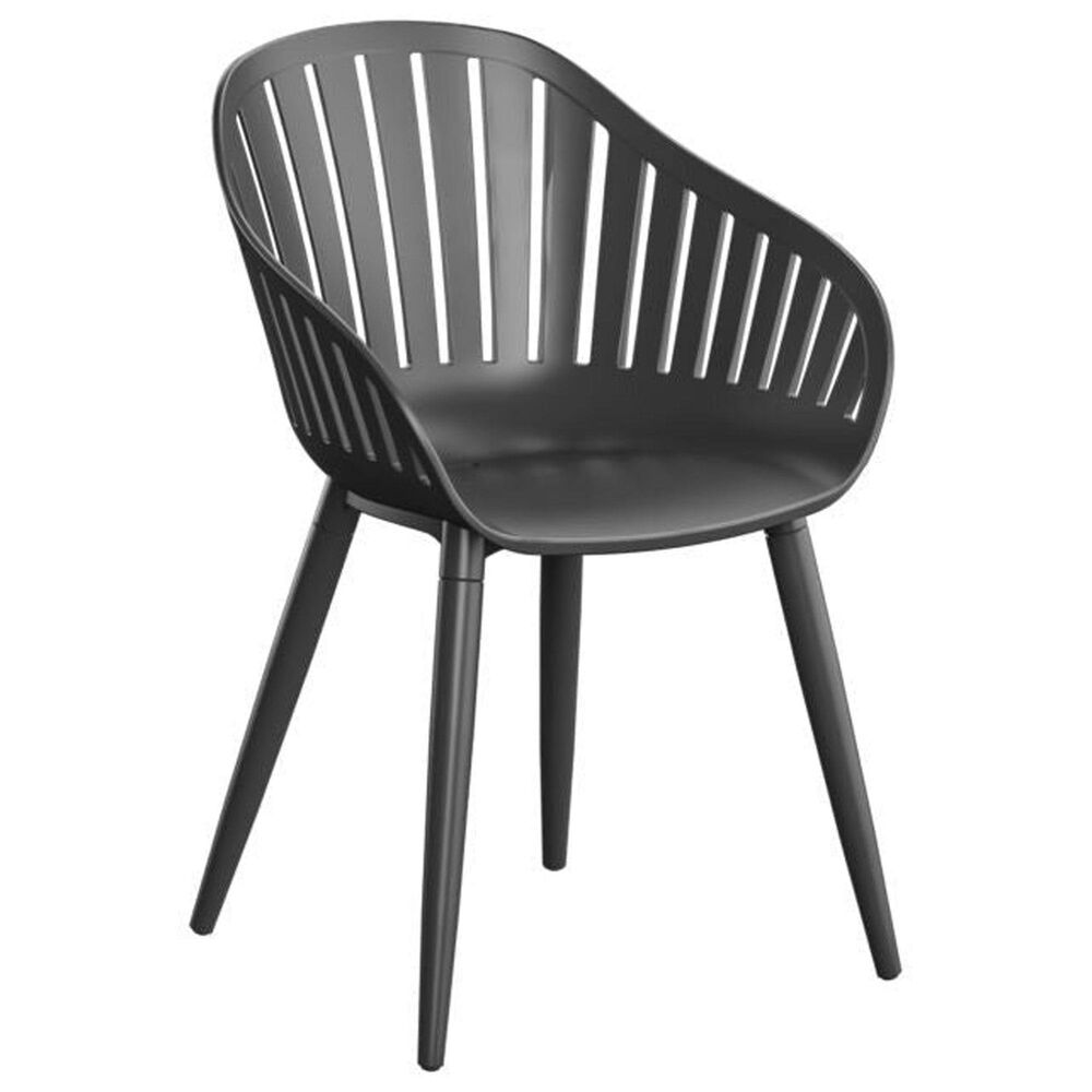 International Home Miami Pipe 11-Piece Rectangular Extendable Patio Dining Set in Black and Brown, , large