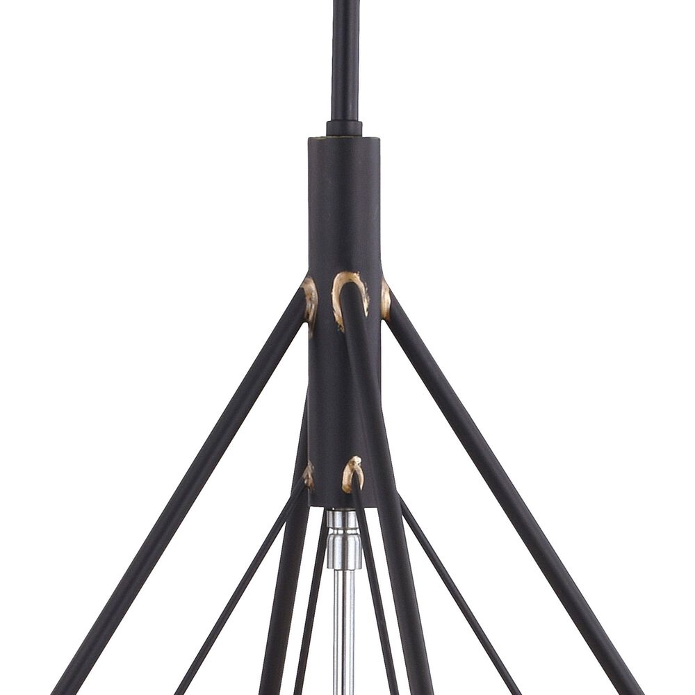Vaxcel Bartlett 4-Light Pendant in Oil Rubbed Bronze and Satin Nickel, , large