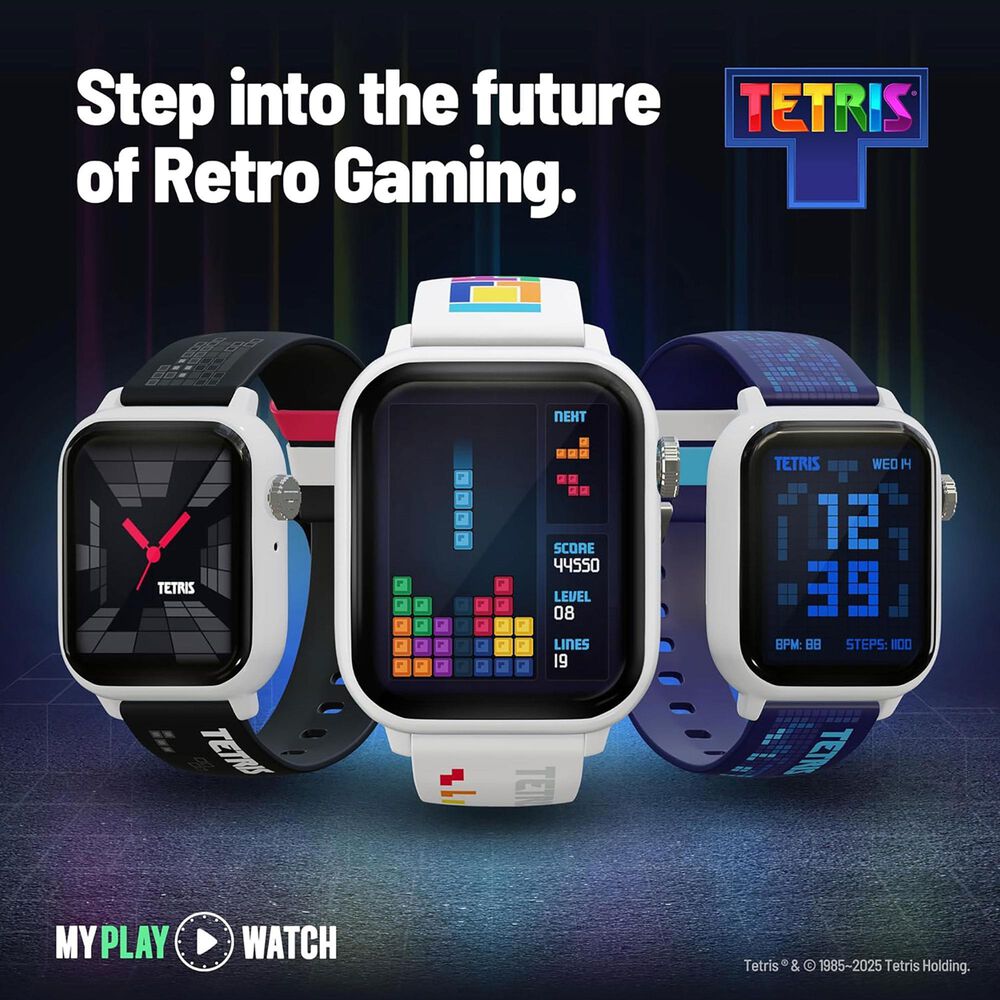 My Play Watch Tetris Retro Gaming Arcade Smartwatch in Multicolor, , large