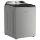 Maytag 5.2 Cu. Ft. Smart Top Load Washer and 7.4 Cu. Ft. Smart Gas Top Load Dryer Laundry Pair in Classic Silver, , large