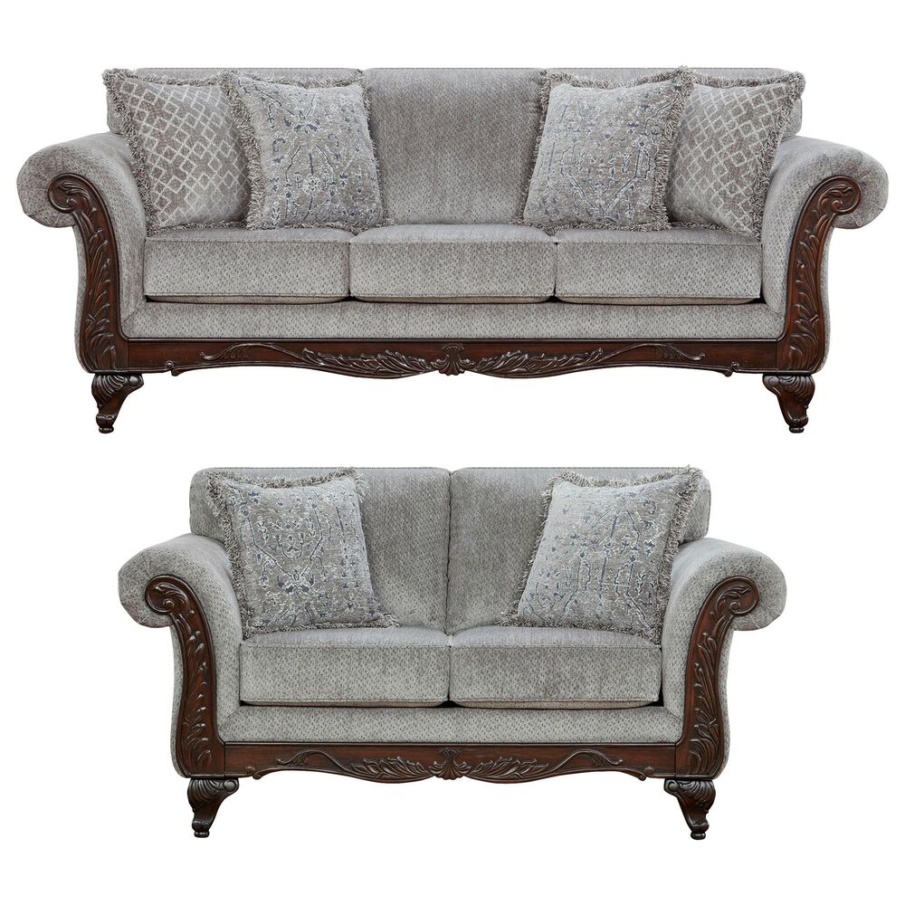 Arapahoe Home Emma 2-Piece Stationary Living Room Set in Slate, , large