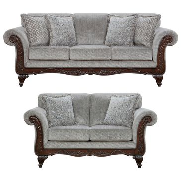 Arapahoe Home Emma 2-Piece Stationary Living Room Set in Slate, , large