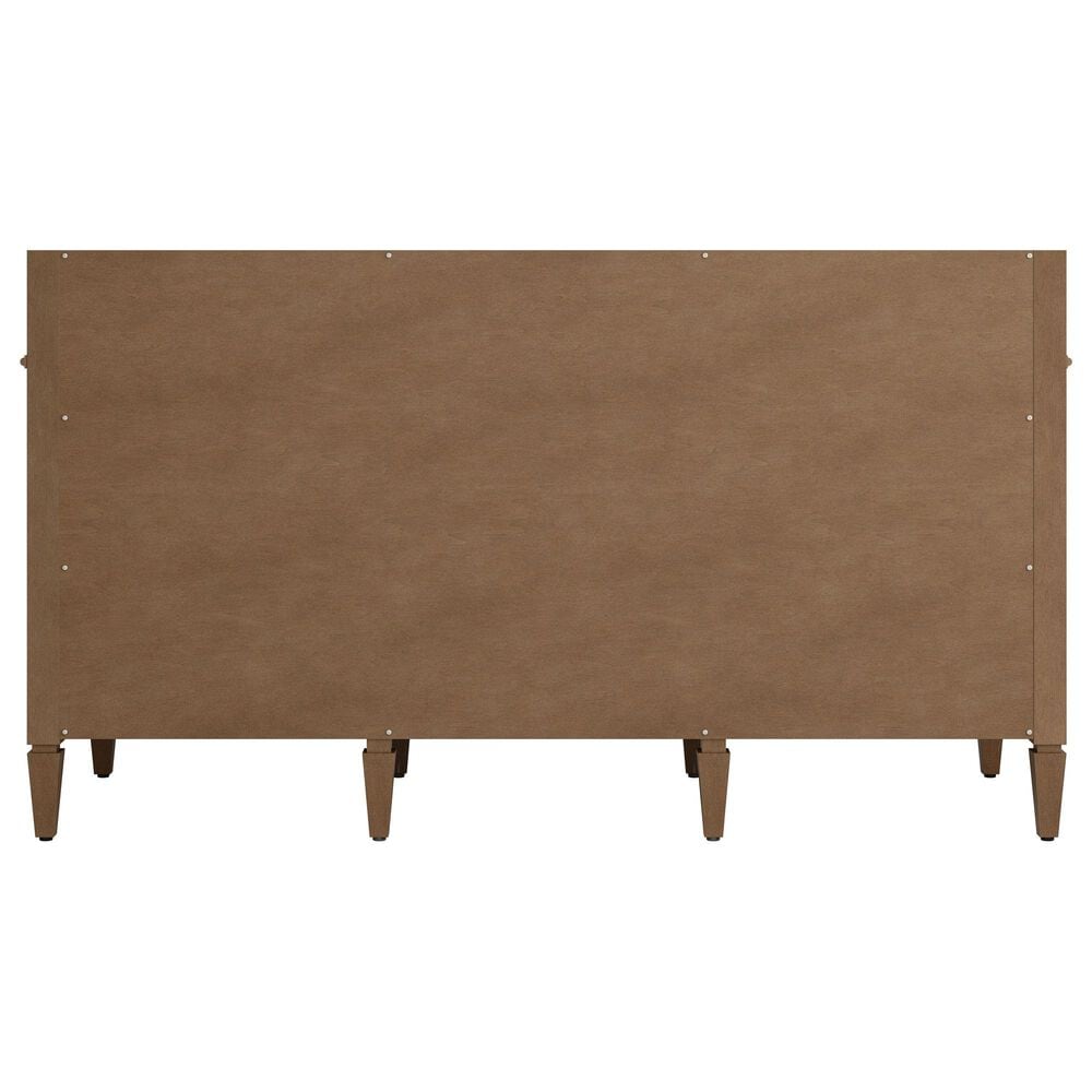 James Martin Brittany 60" Single Bathroom Vanity in Pecan with 3 cm Parisien Bleu Silestone Top, Rectangular Sink and FreePower Wireless Charger, , large
