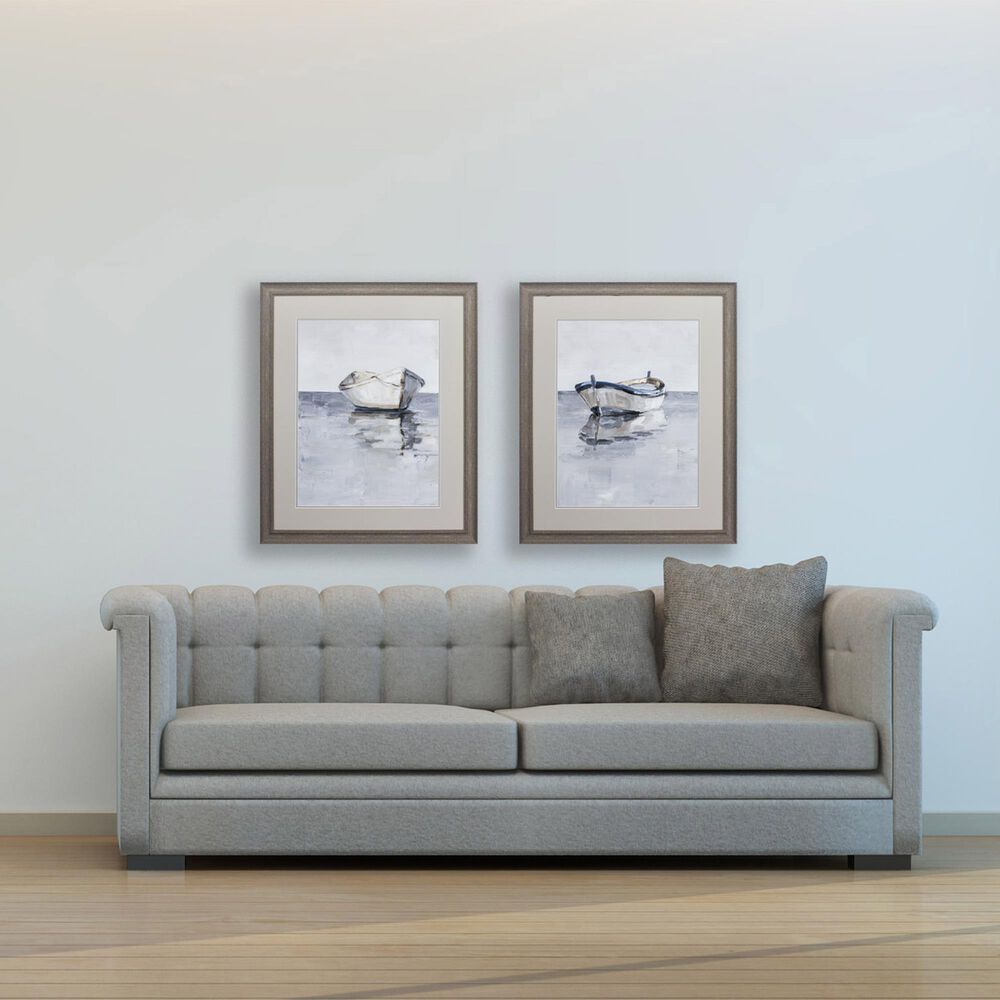 Propac &quot;Boat on the Horizon&quot; Wall Art in Gray &#40;Set of 2&#41;, , large