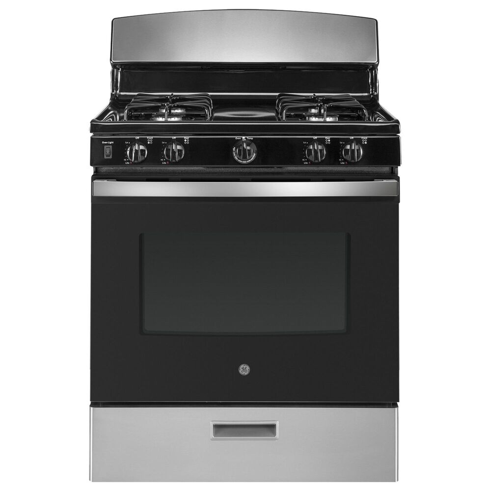 GE Appliances 30" Freestanding Gas Range in Stainless Steel, , large