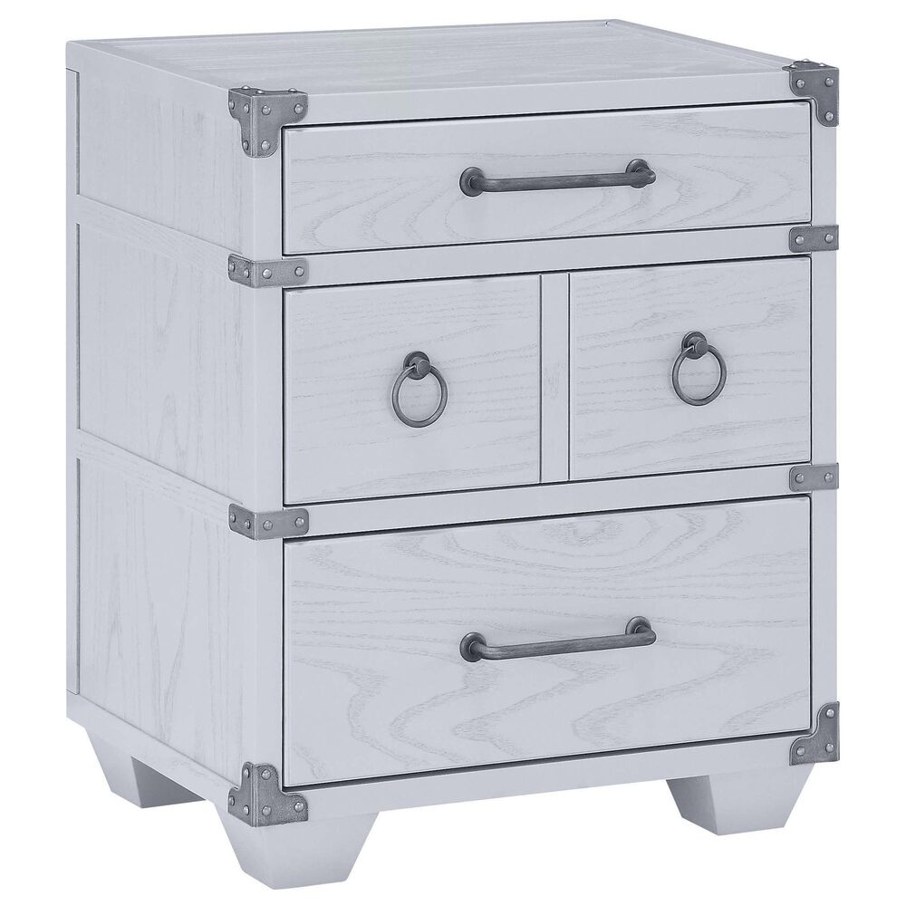 Gunnison Co. Orchest 3 Drawer Nightstand in Gray, , large