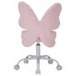 Impressions Vanity Kids" Alexia Swivel Vanity Chair with Pink Cushion in Silver, , large