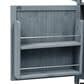 HOMLUX 53" Outdoor Kitchen Island in Grey Blue and Stainless Steel, , large