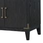 Lexora Home Laurel 84" Double Bathroom Vanity in Black Oak with White Cultured Marble Top and Rectangular Sinks, , large