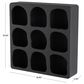 Maple and Jade 19" Wall Shelf with Abstract Block Shapes in Black, , large