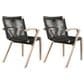 Blue River Nabila Outdoor Dining Chair with Charcoal Rope in Light Teak (Set of 2), , large
