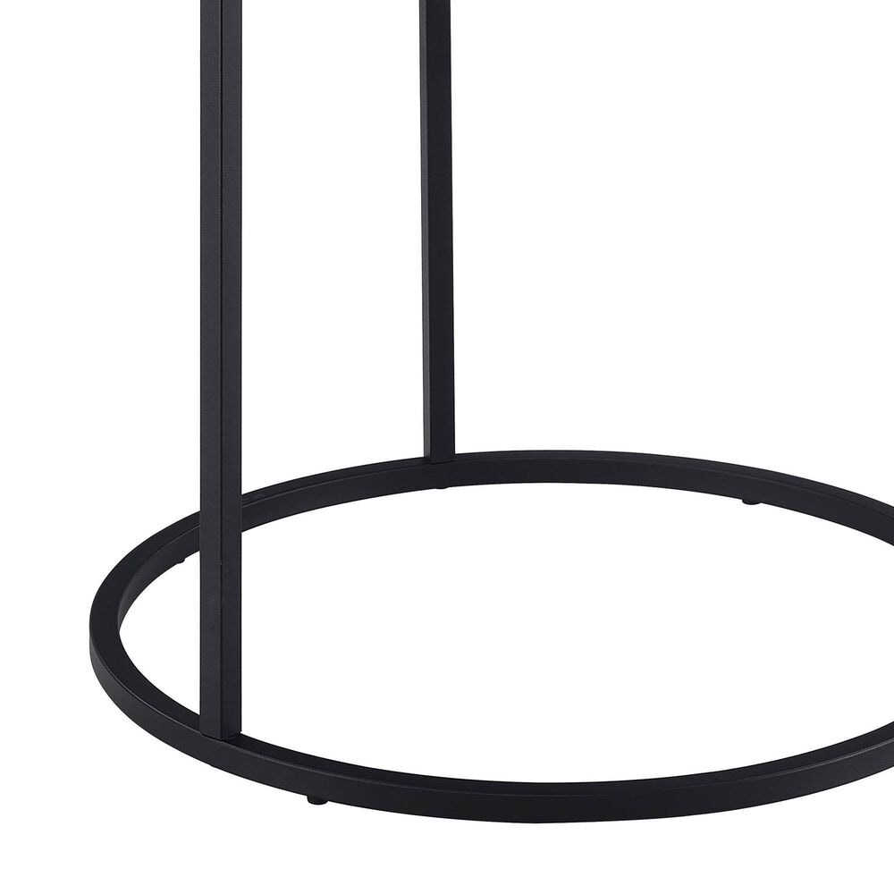Pacific Landing Lainey Round End Table in Mango and Black, , large