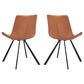 Safavieh Terra Accent Chair in Light Brown/Black (Set of 2), , large