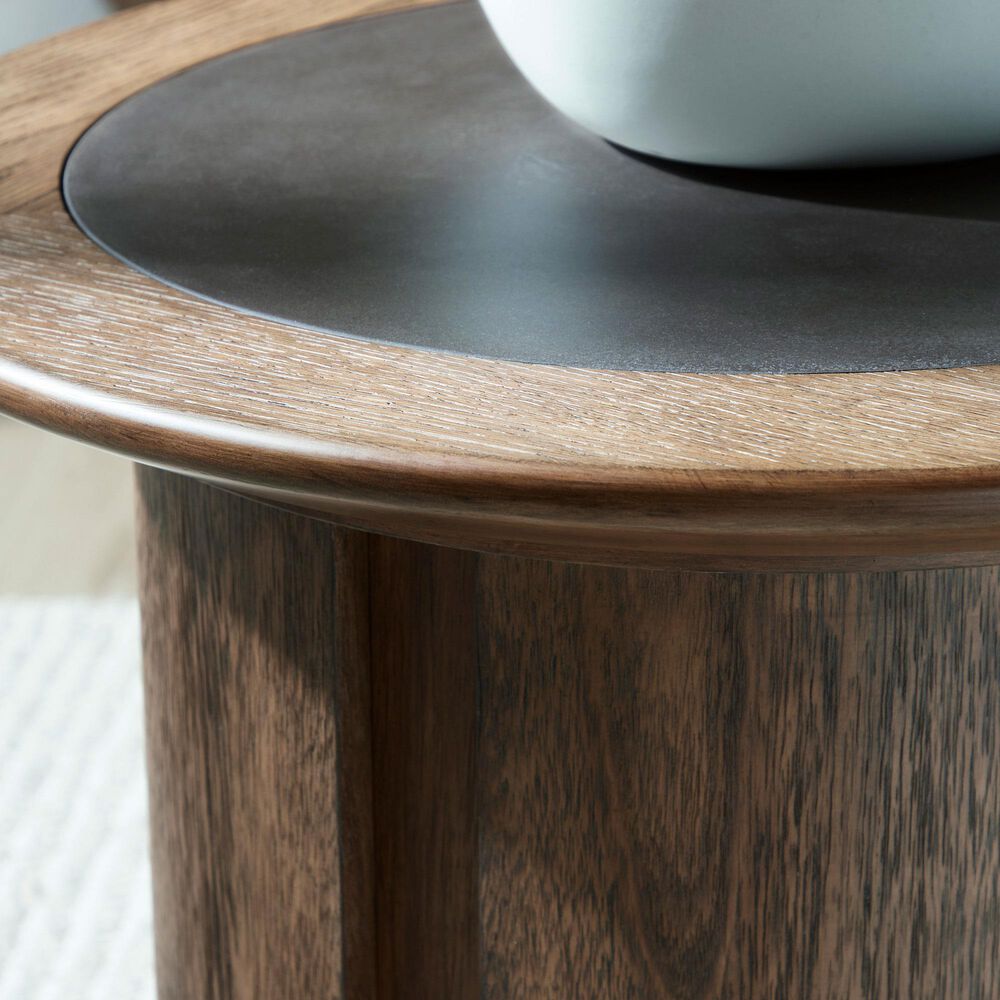 Ashley Dontayne End Table in Warm Brown, , large
