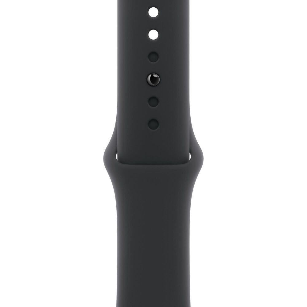 Apple Watch Series 11 (GPS) 42mm Aluminum Case with Black Sport Band - S/M in Space Gray and 2-Year AppleCare+, , large