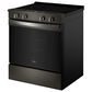 Whirlpool 30" Smart Electric Range with Air Cooking Technology in Black Stainless, , large