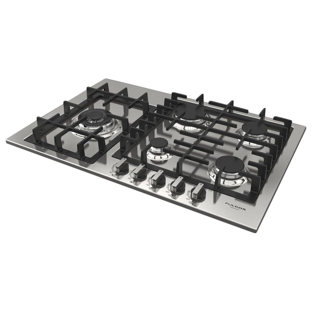 Fulgor Milano 400 Series 30&quot; Gas Cooktop with 5 European Sealed Burners in Stainless Steel, , large