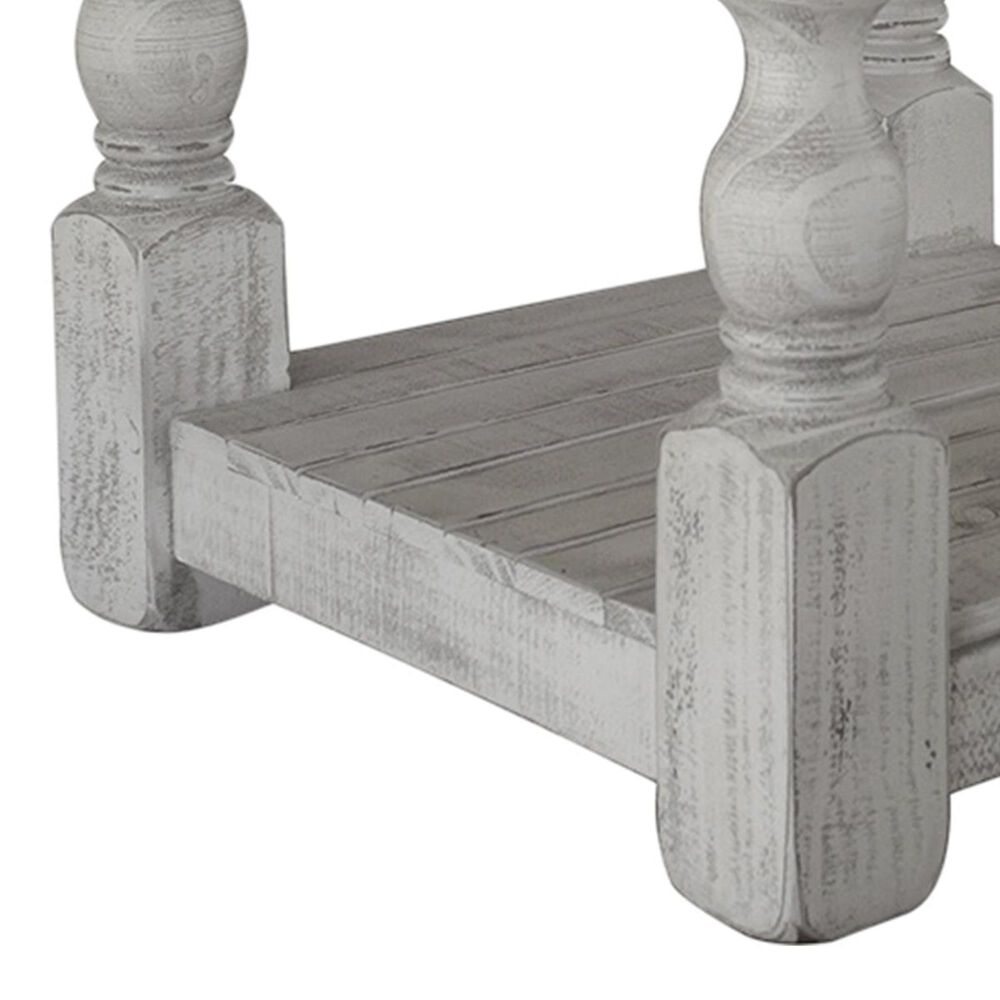 Fallridge Stone End Table in Off White and Gray, , large