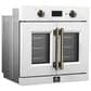 Forno Asti 30" Single Electric Wall Oven with French Door in White, , large