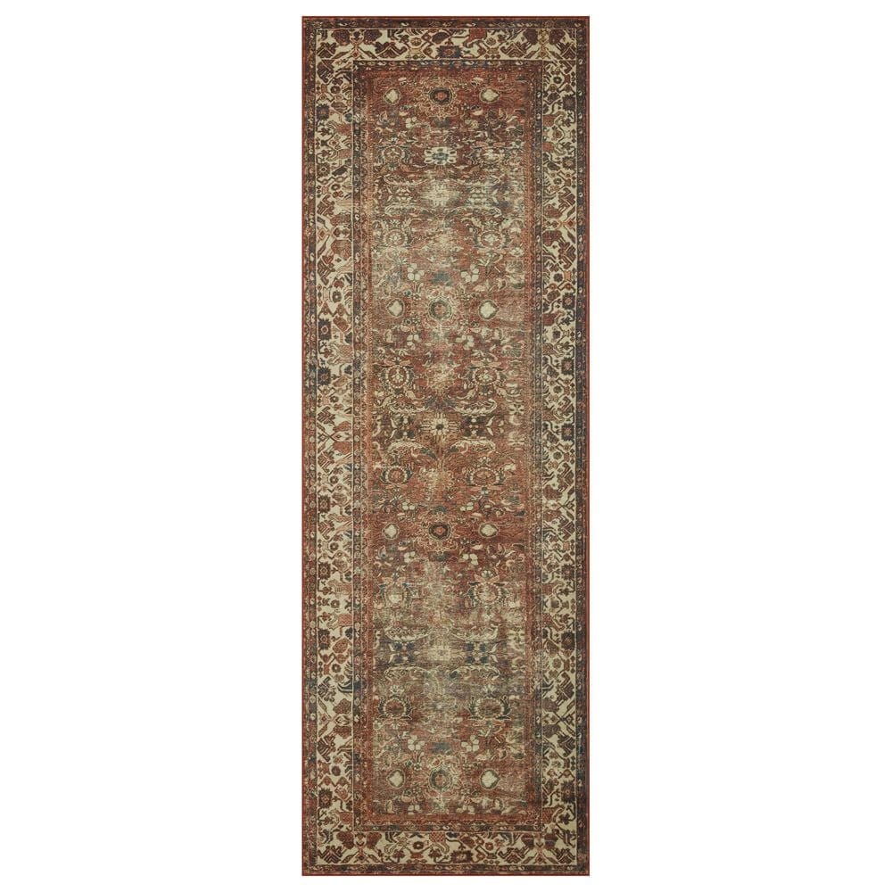 Magnolia Home Banks 2" x 5" Brick and Ivory Area Rug, , large