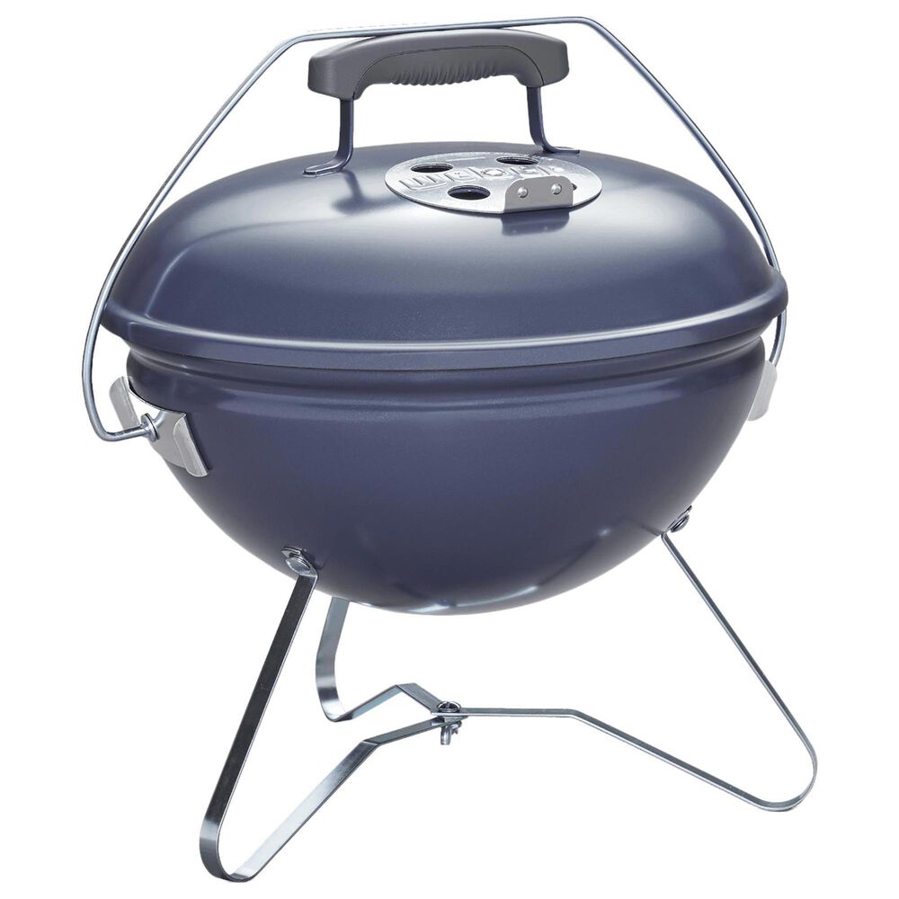 Weber Smokey Joe Premium Charcoal Grill in Slate Blue, , large