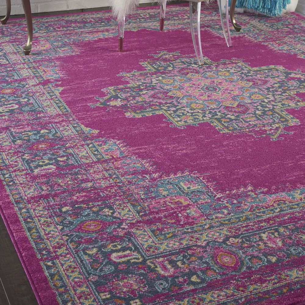 Nourison Passion PSN03 3&#39;9&quot; x 5&#39;9&quot; Fuchsia Area Rug, , large
