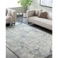 Surya Avellino 9"2" x 12" Light Beige, Gray, Pale Blue, Tan, Deep Teal and Denim Area Rug, , large
