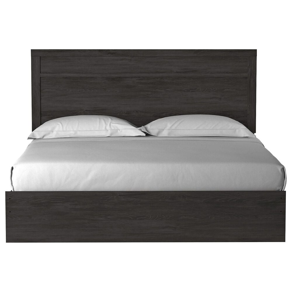 Ashley Belachime King Panel Bed in Dark Charcoal, , large
