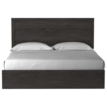 Ashley Belachime King Panel Bed in Dark Charcoal, , large