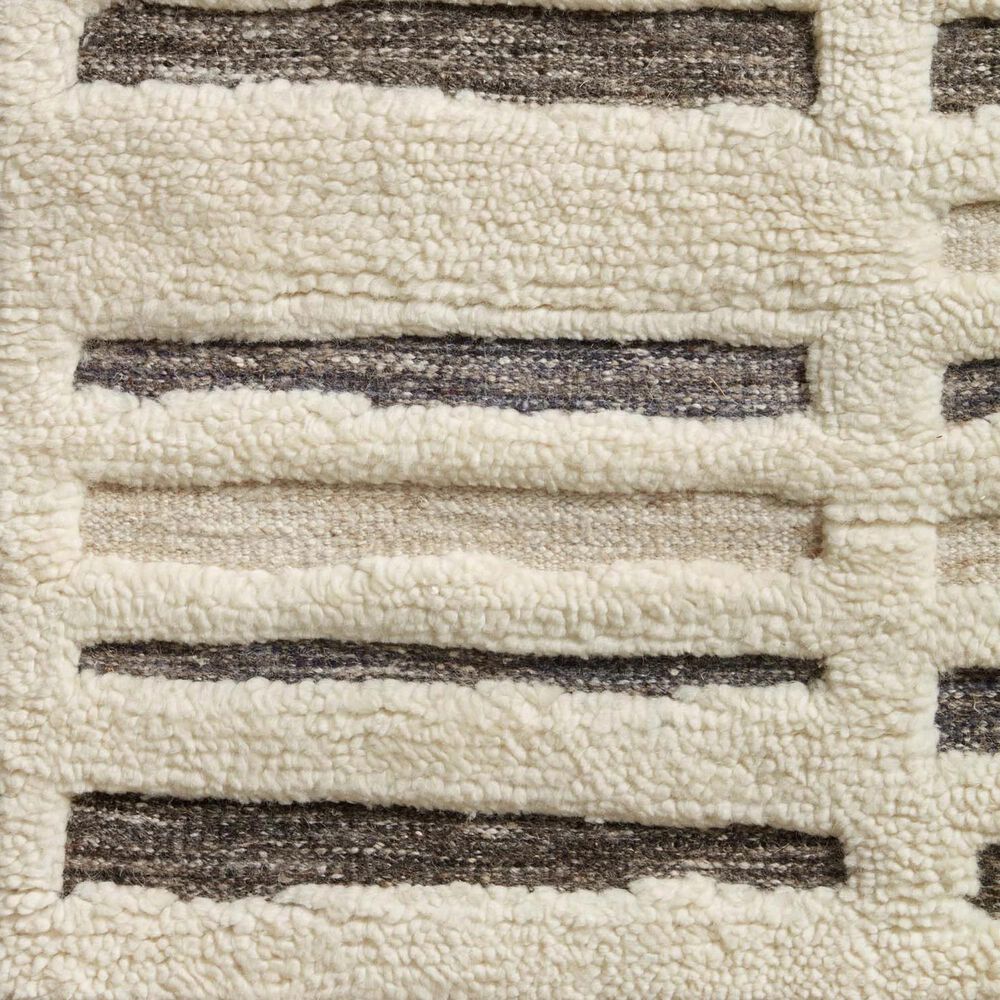 Loloi Bennett  2&#39; x 3&#39; Ivory and Charcoal Area Rug, , large
