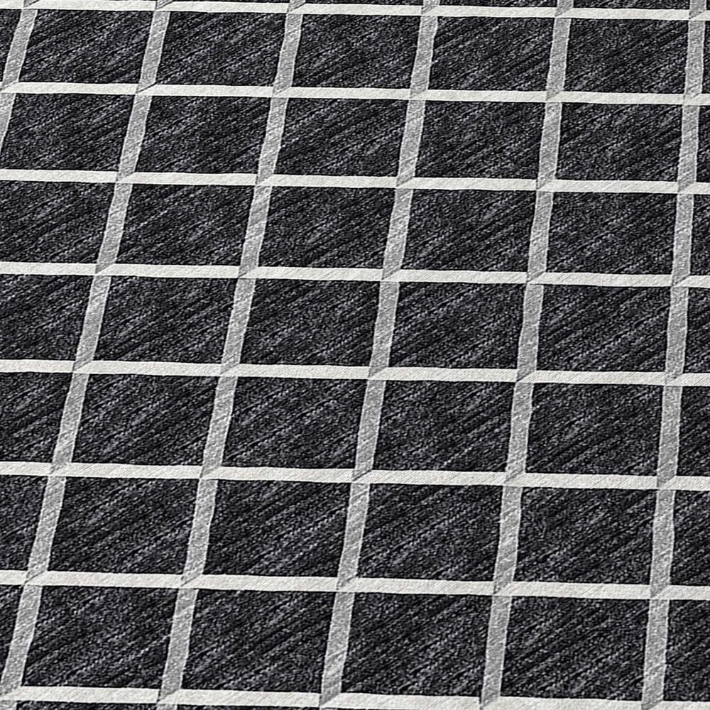 Dalyn Rug Company York 2&#39;3&quot; x 7&#39;6&quot; Black Indoor/Outdoor Runner, , large