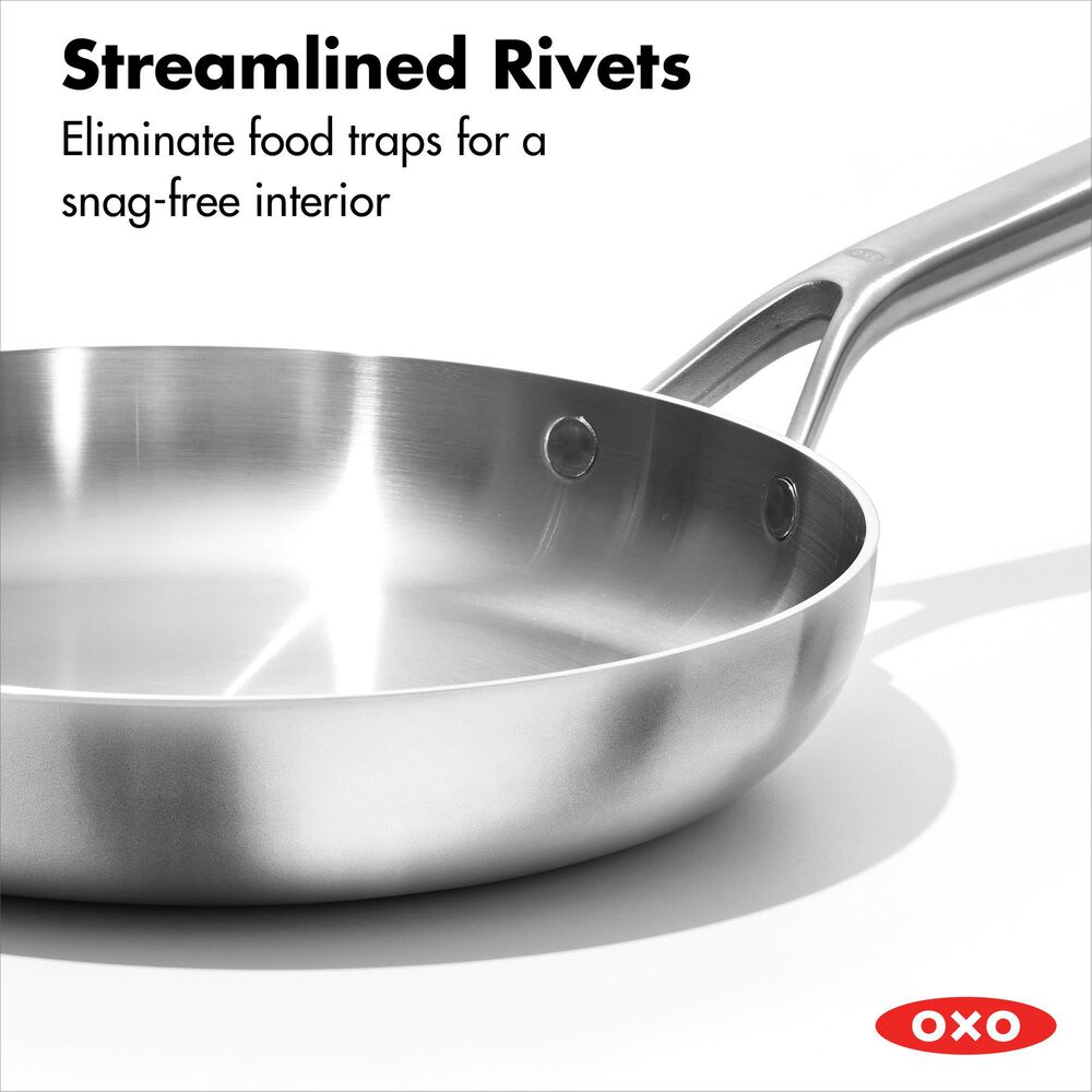 Green Pan Mira 10" Open Frypan Uncoated in Stainless Steel, , large