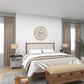Maple and Jade 32" Wall Clock in Light Brown and White, , large