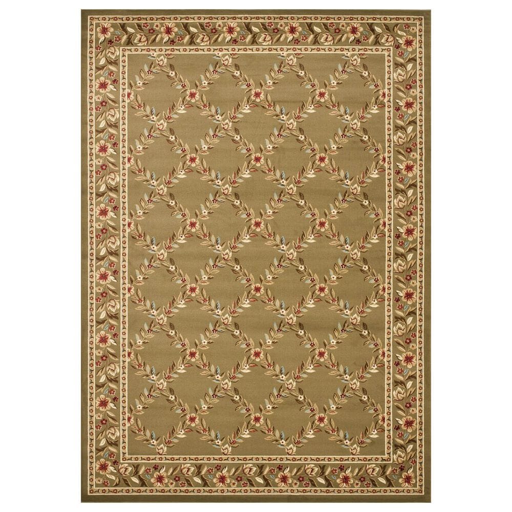 Safavieh Lyndhurst LNH557 8" x 11" Green Area Rug, , large
