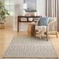 Nourison Positano Southwestern Light Grey 5" x 7" Indoor/Outdoor Area Rug, , large