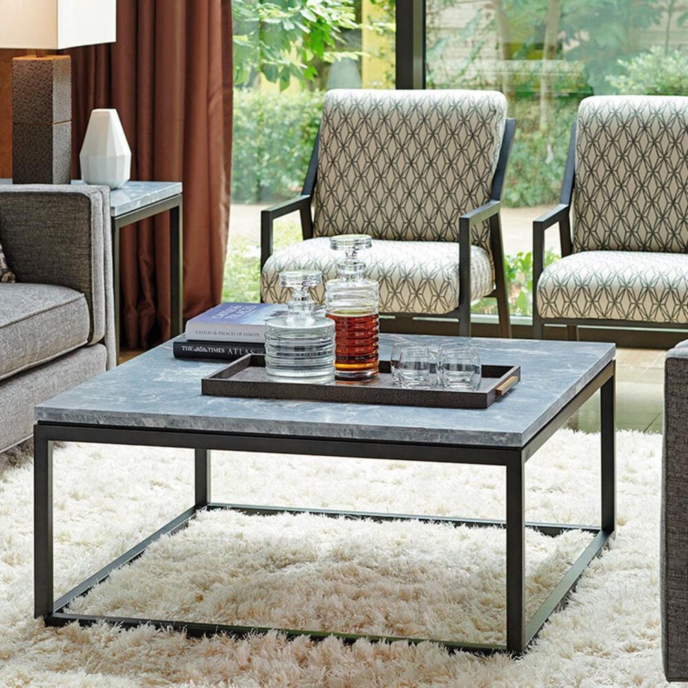 Lexington Furniture Santana Proximity Cocktail Table in Gray and Brown, , large