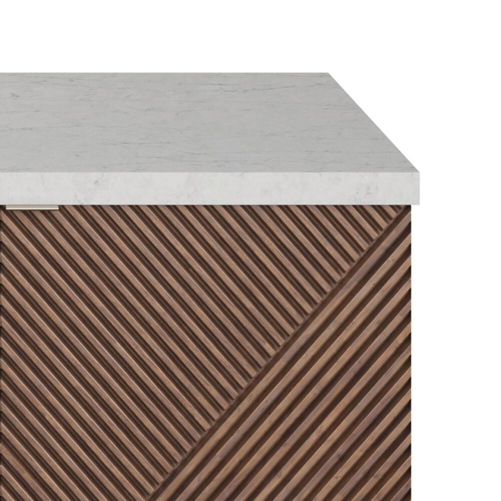 James Martin Vanities Marcello 48" Single Bathroom Vanity in Chestnut with 3 cm Eternal Jasmine Pearl Quartz Top, Rectangular Sink and FreePower Wireless Charger, , large