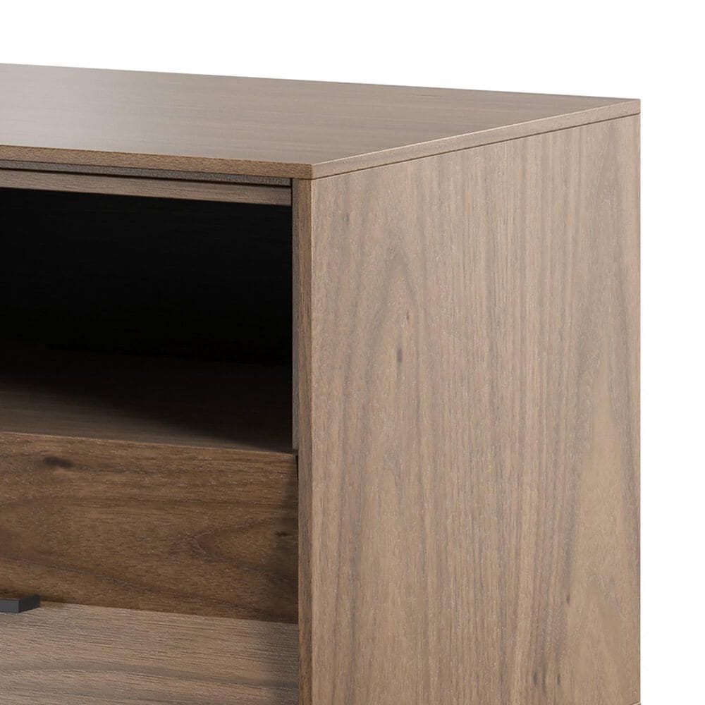 BDI Kava Queen Platform Bed and Two Nightstands in Natural Walnut, , large