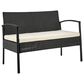 Dayton Noli 4-Piece Patio Conversation Set with Cream Cushion in Black, , large