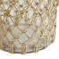 Maple and Jade 12" Decorative Indoor/Outdoor Candle Lantern with Rope Handle in Clear and Brown, , large