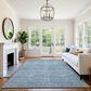 Dalyn Rug Company Soft Essentials Solid Denim 3" x 5" Indoor/Outdoor Area Rug, , large
