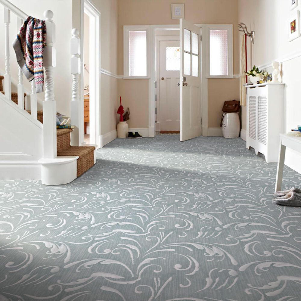 Stanton Divine Design Filigree Carpet in Aquamarine, , large