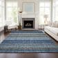 Dalyn Rug Company Portico PO2 Navy 8" x 10" Area Rug, , large