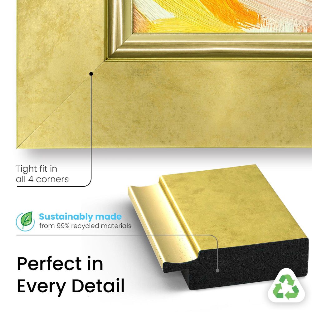 Deco TV Frames Premiere 43" Frame Bezel for Samsung the Frame TV in Contemporary Gold, , large